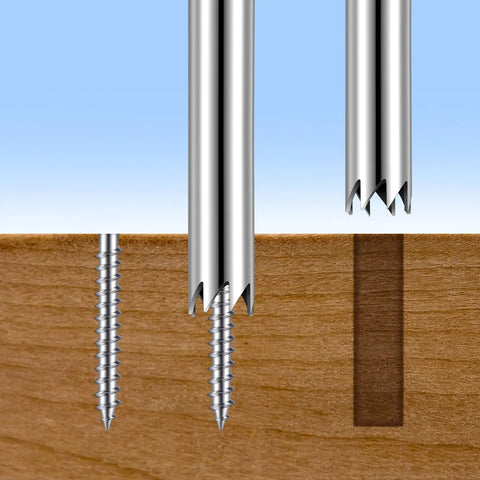 3-Piece 3/8 Inch Screw Extractor Set for Removing Stripped and Broken Screws Fast, Easy Out Tool Kit extracting screw