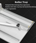 GFJYKDL Professional Shrink Wrap Machine With Heat Gun For Effortless Pvc Pof Pe Film Packaging And Sealing roller tray for easy film discharge