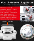 Dial In Your Street Build With This Universal Fuel Pressure Regulator delivering steady 1 to 5 Psi control with aluminum body.