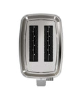 Top view of 2 Slice Stainless Steel Toaster With Extra Wide Slots For Bagels, Bread, Waffles And More, 7 Shade Settings, 850 Watts