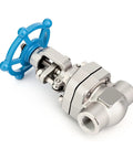Forged 304 Stainless Steel Gate Valve One Half Inch NPT Female With Wheel Handle Full Bore Sluice Valve For Water Oil Gas