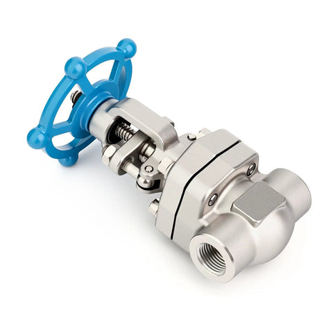 Forged 304 Stainless Steel Gate Valve One Half Inch NPT Female With Wheel Handle Full Bore Sluice Valve For Water Oil Gas