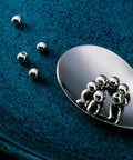 10 Pack 16G Externally Threaded Dope Replacement Balls 3mm For Lip Septum Nose Cartilage Tragus Helix Daith Rook Ear Piercing Jewelry Hypoallergenic Stainless Steel Ends For Body Piercing Barbells, 3mm steel balls on spoon