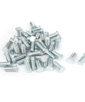 M6x15mm zinc-plated flush-head self-clinching threaded studs, 50 pcs