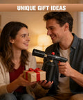 Couple holding Powerful Propane Torch With Safety Lock And Adjustable Flame For Kitchen Grilling Sous Vide And Charcoal Lighter