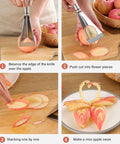 Non Slip Fruit Carving Knife With V Shape Channel And Triangular Blade For Precise Diy Food Art In The Kitchen Sharp Engraving Tool For Home Cooks Easy Grip Handle Versatile Vegetable And Fruit Carving Tool used to create apple swan