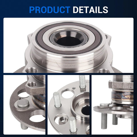 Rear Wheel Hub And Bearing Assembly For Honda CR-V 2017 2018 2019 2020 2021 2022 AWD 5 Lug With ABS close-up details