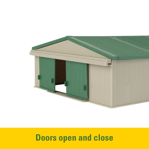 1 To 64 Scale Die Cast Farm Toy Playset With 70 Pieces Including Tractors Trucks Farm Animals Tools A Farm Shed And More shed doors open