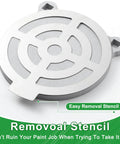 Round stencil for Five Piece AR500 Steel Target Set For Shooting, easy removal design