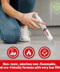 Two Pack Loose Tile Repair Adhesive With Syringe For Tile Porcelain Ceramic Marble Stone And Wood Floors Extra Strength Bonding application