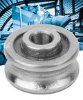 SG15 U-groove track bearings, 10 pcs, 5x17x8 mm, metal, single row