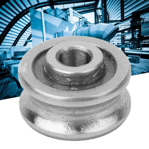SG15 U-groove track bearings, 10 pcs, 5x17x8 mm, metal, single row