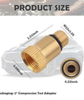 Two Pack Gearhead Friendly Compression Tester Adapters M12x1.25 Spark Plug Tool Adapter With O Ring Seal