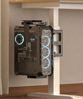 Top Tier Under Desk PC Mount, Adjustable Computer Tower Stand for Full Size Gaming Rigs, Rock Solid Steel CPU Bracket, mounted under desk.