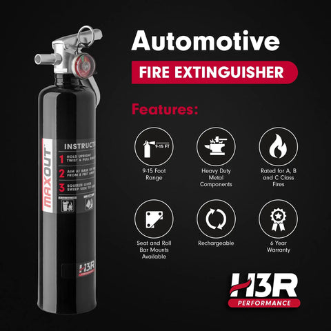 Top Shelf 2.5 Lb Abc Dry Chemical Fire Extinguisher For Cars Trucks Rvs And Boats With Heavy Duty Mounting Bracket Ul Listed And Uscg Certified Bad Ass Ride Safe Backup Gear
