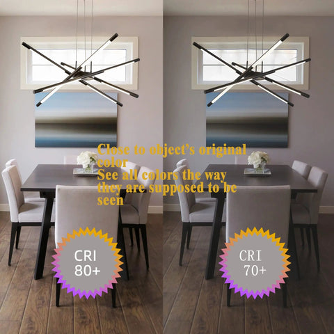 Dope Modern Led Sputnik Ceiling Light 8 Heads Chandelier Black Dimmable Pendant Fixture For Dining Room comparison view