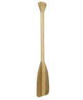 2.5 Foot Wooden Canoe Paddle With Ergonomic Grip And Premium Wood Construction Varnished Protective Finish For Durability Fatigue Reducing Top Handle Smooth Shaft For Easy Paddling On Lakes And Rivers