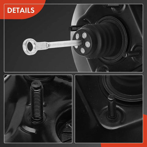 Ultra Heavy Duty Vacuum Brake Booster For GMC Yukon Tahoe Chevy C1500 K1500 1997 To 2001 detail shot showing vacuum connections and fittings.