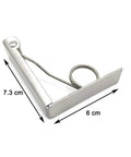 Extra Large Tablecloth Clips Set of 6 Stainless Steel Tablecloth Clamps for Home Parties and Picnics Keep Tablecloths in Place Up to 2.4 Inches Thick Great for Everyday Use, stainless steel clip with dimensions