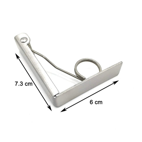 Extra Large Tablecloth Clips Set of 6 Stainless Steel Tablecloth Clamps for Home Parties and Picnics Keep Tablecloths in Place Up to 2.4 Inches Thick Great for Everyday Use, stainless steel clip with dimensions