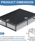 Heavy Duty Queen Bunkie Board Featuring Top Notch High Density Polymer Support With Dead Nuts Secure Straps, dimensions 58x80 inches.