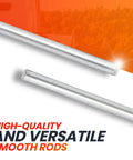 Image of Two Pack 5/8 Inch By 36 Inch Zinc Plated Steel Rods For Axle Shafts On Hand Trucks Dollies Wagons And Wheelbarrows, cold rolled steel rods.