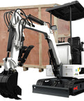 One Point Two Ton Mini Excavator With Nine Attachments For DIY Yard Landscaping 13.5HP Briggs And Stratton Gas Engine
