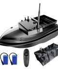 Carp Fishing RC Bait Boat With 2Kg Load Spare Batteries Black Carry Bag Big Capacity Bait Tank And Slick Hook Release Silo