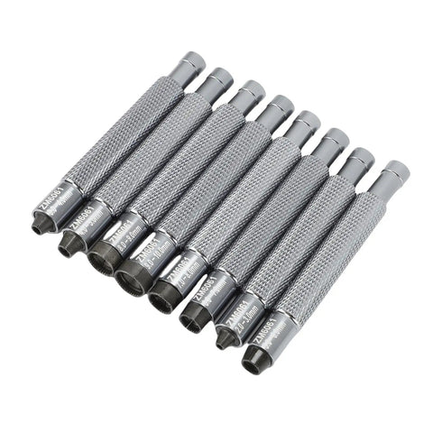 Watch Crown Winder Tool Set 8 Piece 2 To 10mm Manual Winding Repair Kit For Mechanical Watches Pro Grade Aluminum Alloy