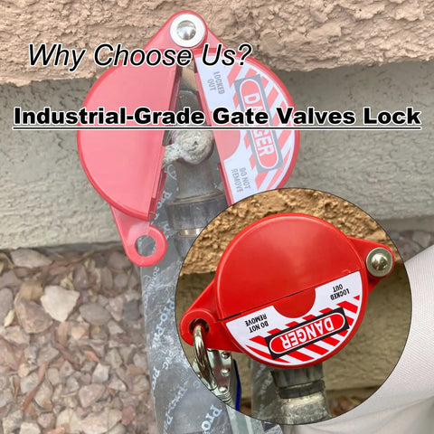 Valve Lockout Device 2 Pack Rotating Plastic Outdoor Water Hose Protector Babyproof 1 To 2.5 Inch Diameter Handles Red Secure