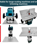 2 in 1 Router Table Insert Plate for Woodworking Bench Top, Flip Board Design, Great For Large Routing And Trimming Machines shown