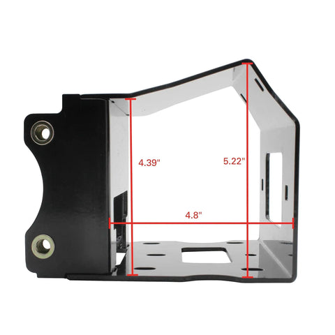 Heavy Duty ATV Winch Mount For Polaris Sportsman Fits 2000 To 3600 Lb Winches With 4-Hole Or 2-Hole Mount Pattern, Easy Install