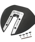Whale Tail Hydrofoil Stabilizer For 40 To 300 HP Outboard with mounting hardware shown on white background
