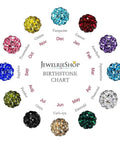 Rhinestone Crystal Ball Stud Earrings Set 12 Pairs 6mm Assorted Sizes Hypoallergenic Disco Ball Pave Bling For Women Great For Multiple Piercings And Everyday Sparkle, birthstone chart