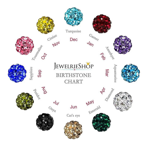 Rhinestone Crystal Ball Stud Earrings Set 12 Pairs 6mm Assorted Sizes Hypoallergenic Disco Ball Pave Bling For Women Great For Multiple Piercings And Everyday Sparkle, birthstone chart