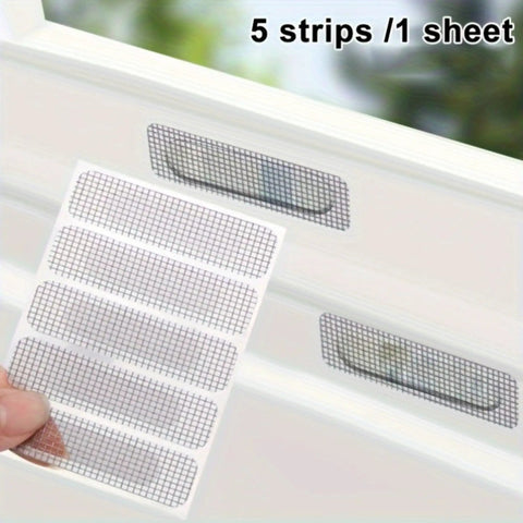50 Piece Window Screen Repair Kit With Self Adhesive Patches And Mesh No Tools Needed For Door And Window Screens Easy To Use Fix Kit visible