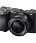 A6400 Mirrorless Camera Bundle With 16 To 50mm Lens 128GB Extreme Speed Memory Wide Angle And Telephoto Lenses Case Tripod