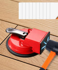 Beefy Floor Gap Fixer Tool With 12Cm Suction Cup And 10 Reusable Sticky Pads Pro Grade Rubber Mallet Gap Puller on wood floor
