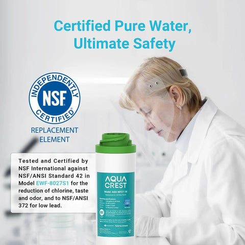 Under Sink Water Filter Replacement For GE FQK1K And FQK2J, Compatible With GE GXK185K GX1S50R, lab testing certified by NSF