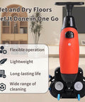Heavy Duty 17 Inch Floor Polisher Carpet Cleaning Machine With 240 RPM 3 Gallon Tank Dual Brush Heads 13000 Sqft Per Hour Coverage Industrial Floor Cleaner Red in room
