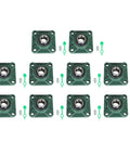 1 Inch Bore Flange Mounted Bearing Unit With 4 Bolt Base And Flanged Spherical Outer Race, 10 Pack displayed in grid