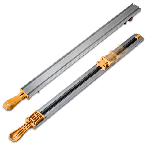 24 Inch Straight Edge Clamp Guide For Circular Saw Router Jigsaw And Drill Press Workhorse, aluminum with secure clamps