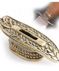 Bronze Guard Bolster For Custom Knife Making Hand Cast Pommel Guard Solid Metal DIY Accessory with textured finish