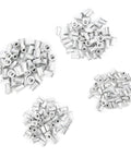 Genuine Aluminum Rivet Nut Kit Featuring 200 Piece Assorted M3 And M6 Threaded Blind Fasteners in silver for automotive tasks.