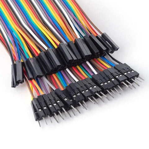 10cm And 20cm Breadboard Jumper Wires Kit, 240 Pcs, 40 Pin Ribbon Cables with M-F, F-F, M-M connections for Arduino and Raspberry Pi