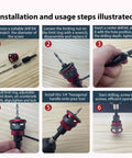 Pro Grade Countersink Drill Bit Set With Adjustable Depth Stop Aluminum Collar 5 Four Flute HSS M2 Tapered Bits usage guide