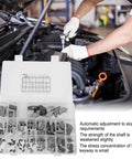 135 Piece Woodruff Key Assortment Kit with 21 Half Moon Key Sizes for machinery engine repair