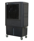 Industrial Swamp Cooler With 22000 CFM And 46 Gallon Water Tank. Heavy duty mobile evaporative cooler with axial fan.