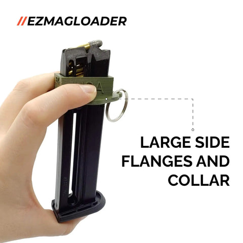 TX22 Magazine Speed Loader For Taurus TX22 Models with large flanges, thumb grip detail