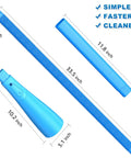 Pro Dryer Vent Cleaner Kit With Vacuum Hose Attachment And Lint Remover For Dryer Vents Sofas Crevices And Fridge Coils Easy To Use Removes Years Of Lint Helps Prevent Fires Blue, showing measurements and blue color